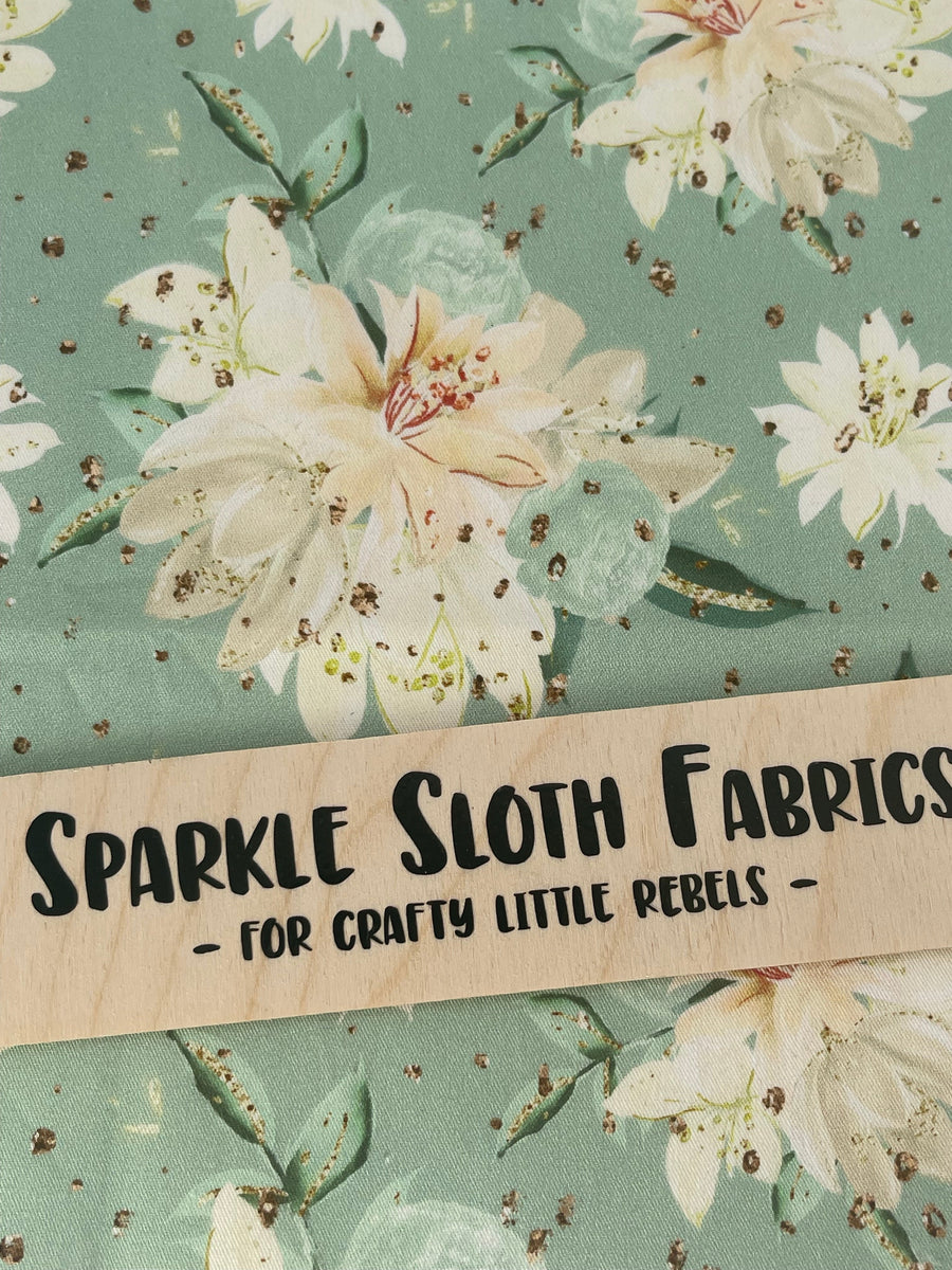Floral - Mint Dahlias – Sparkle Sloth