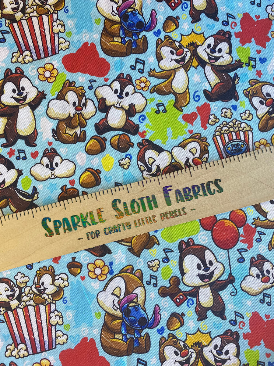 Chipmunks and Popcorn - Blue – Sparkle Sloth