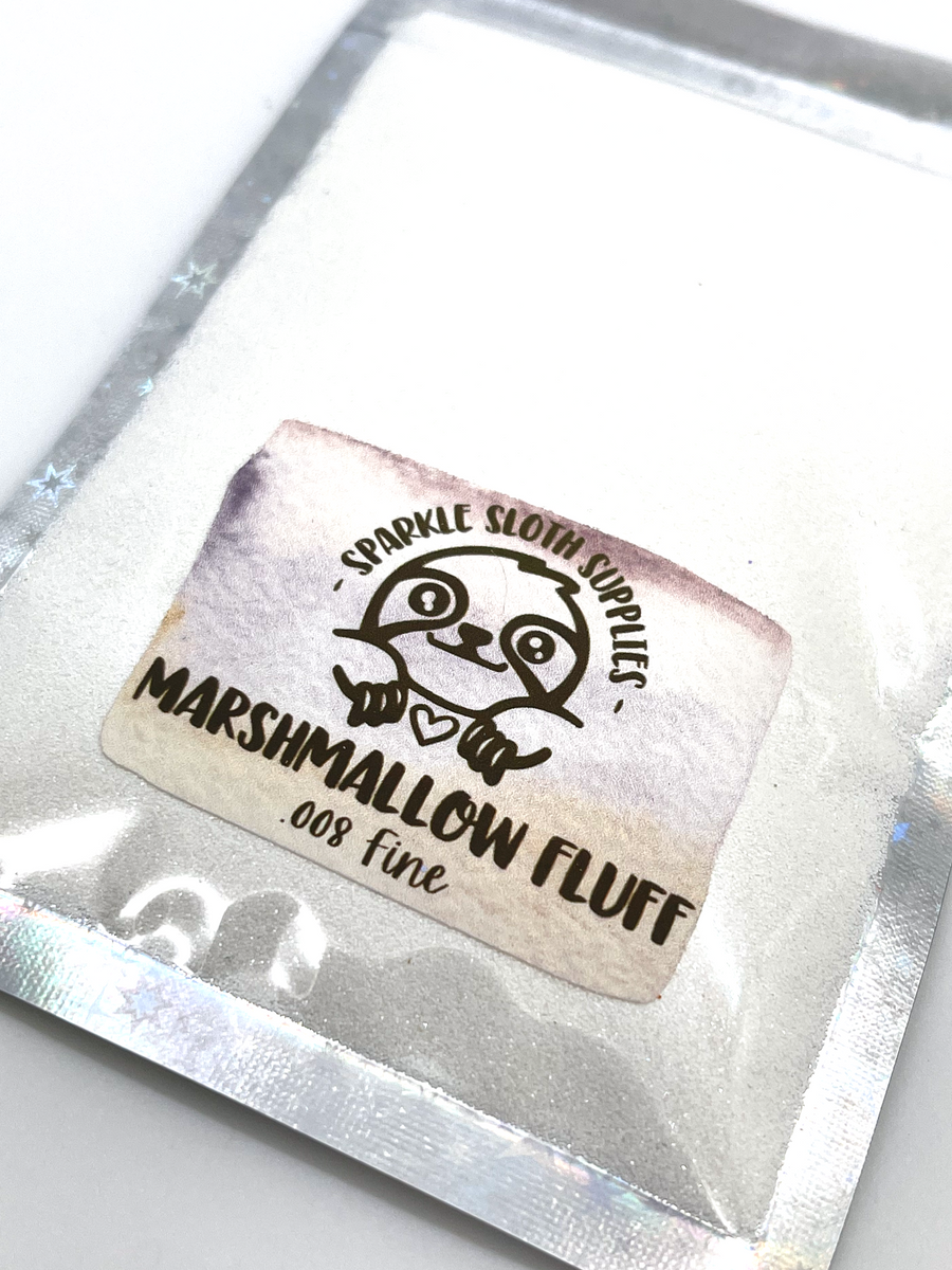 Marshmallow Fluff Sparkle Sloth